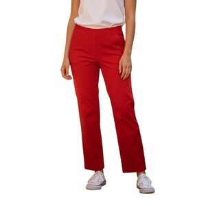 SPANX Red Straight-Leg Trousers Tall Medium